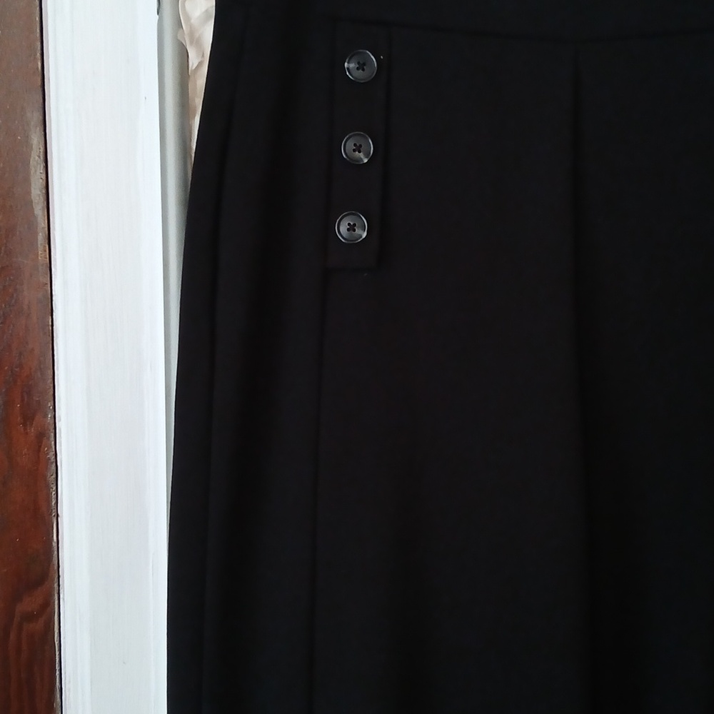 New Loft L Petites Bkack Wide Leg Pants - Picture 3 of 10